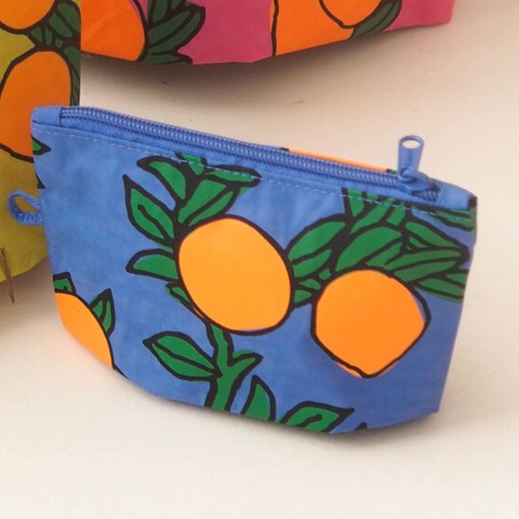 NWOT Baggu Go Pouch Small - Orange Tree Periwinkle - Picture 8 of 10
